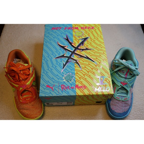 Puma Other - Puma MB.01 Rick and Morty LaMelo Ball Mismatched Basketball Shoes 312130-01 7.5